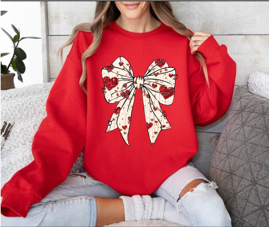 Valentine coquette crewneck