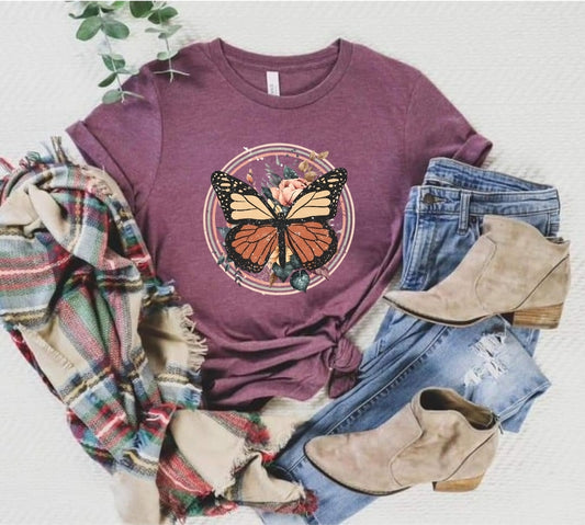 Vintage style Butterfly tee