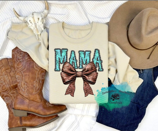 Western Mama Coquette Crewneck