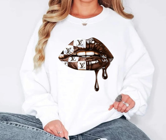 Boujee lips crewneck