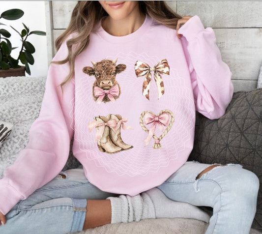 Western coquette crewneck