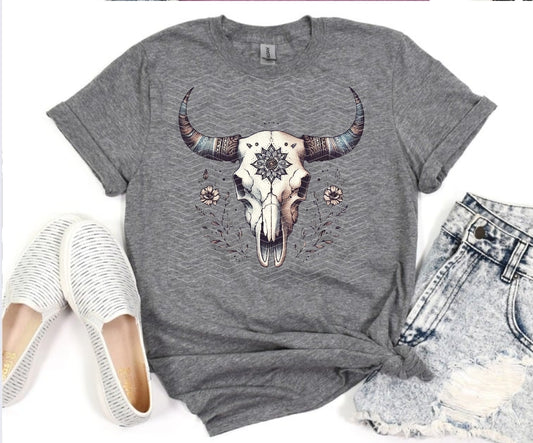 Western skull tee