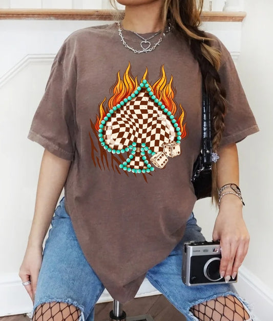 Ace on fire tee