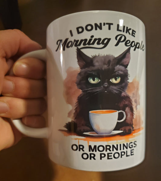 I Don't Like Morning People Coffee Mug