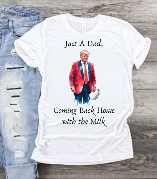 Daddy's Back with the Milk!