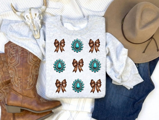 Western coquette crewneck