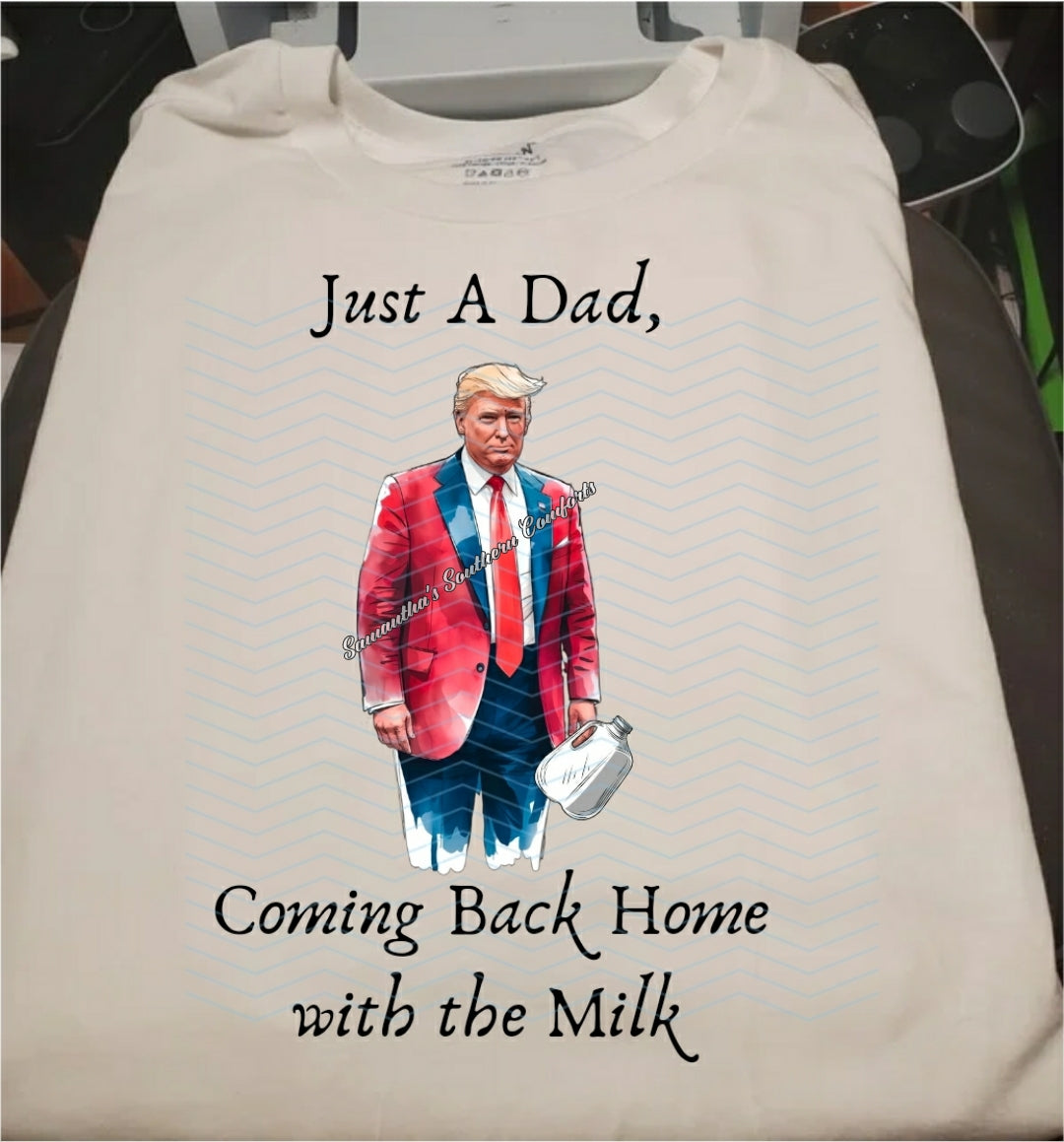 Daddy's Back with the Milk!